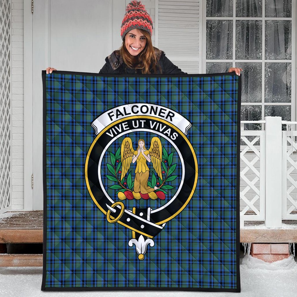 Falconer Tartan Crest Quilt