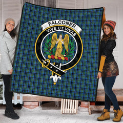 Falconer Tartan Crest Quilt