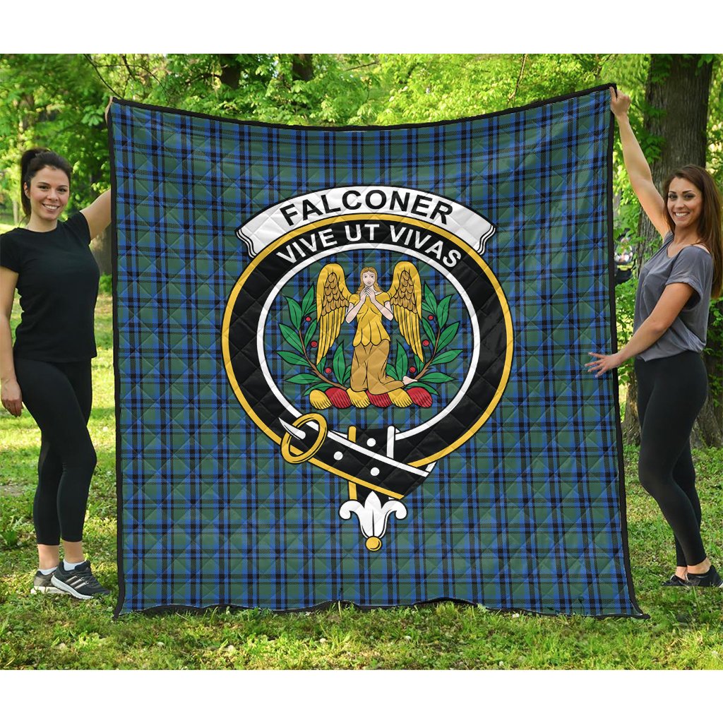 Falconer Tartan Crest Quilt