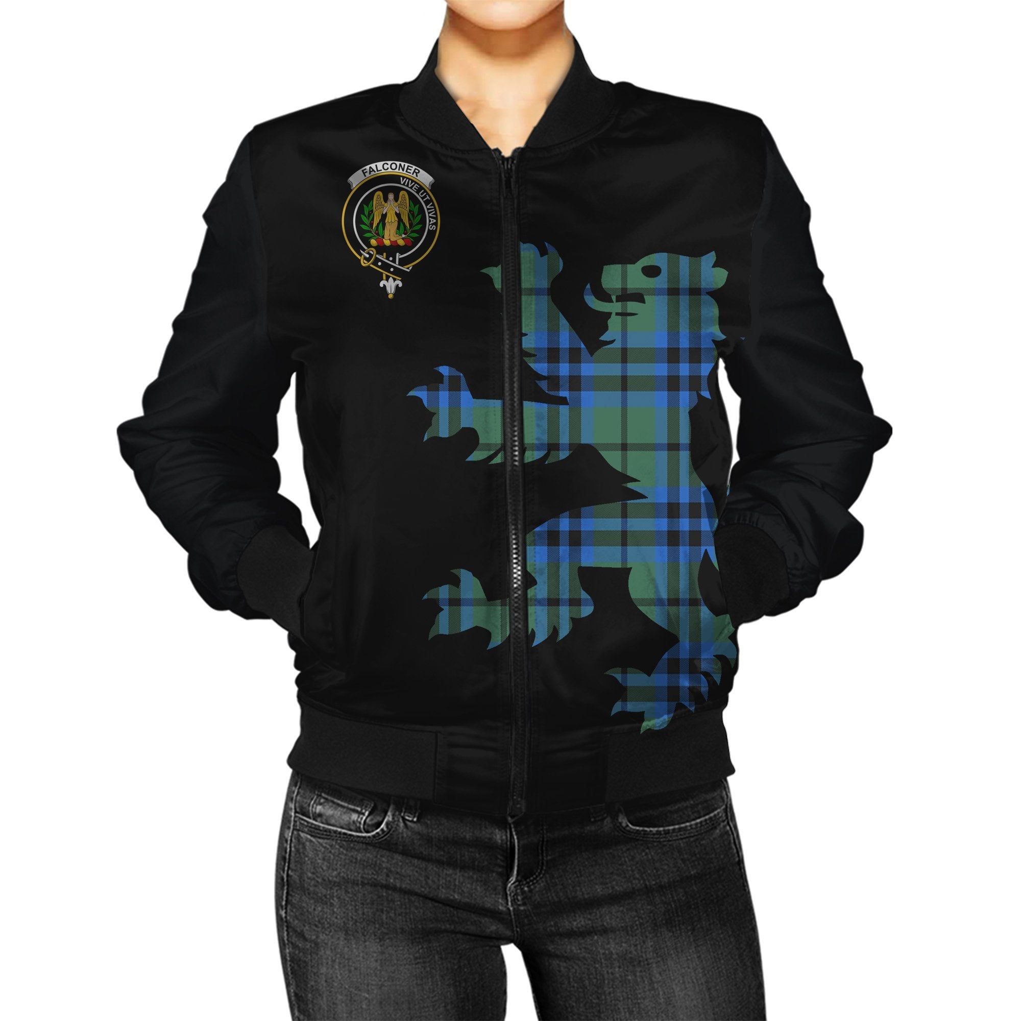 Falconer Tartan Bomber Jacket Lion & Thistle