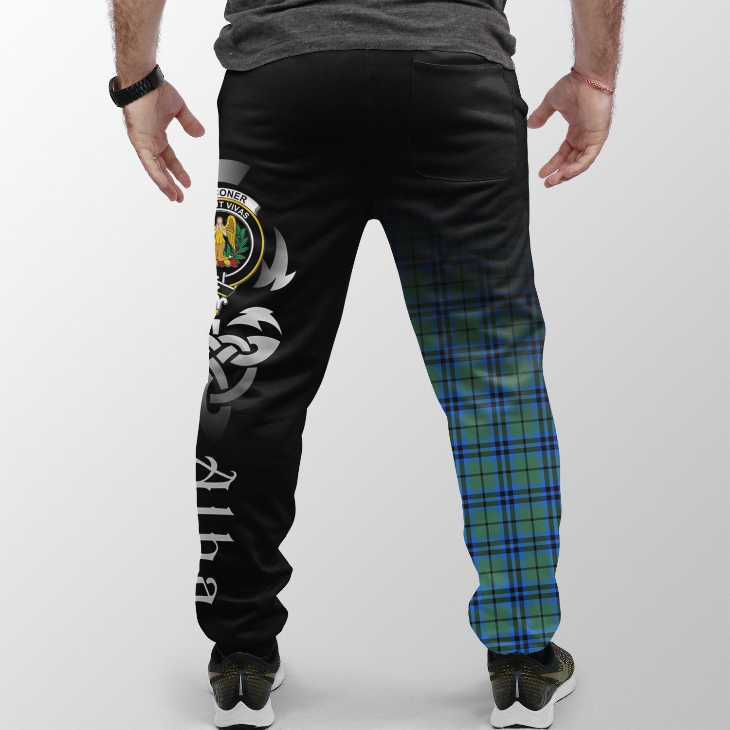 Falconer Tartan Crest Jogger Sweatpants - Alba Celtic Style