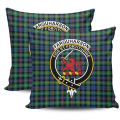 Scottish Farquharson Ancient Tartan Crest Pillow Cover - Tartan Cushion Cover