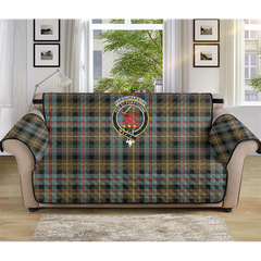 Farquharson Weathered Tartan Crest Sofa Protector