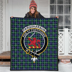 Farquharson Ancient Tartan Crest Quilt