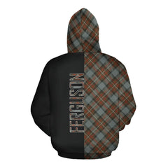 Ferguson Weathered Tartan Hoodie Half of Me - Cross Style