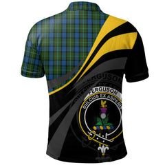 Ferguson of Atholl Clan Tartan Polo Shirt - Royal Coat Of Arms Style