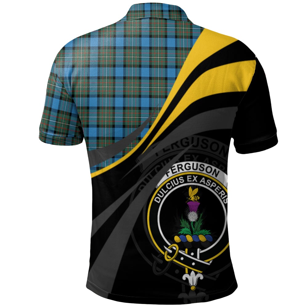 Fergusson Ancient Tartan Polo Shirt - Royal Coat Of Arms Style