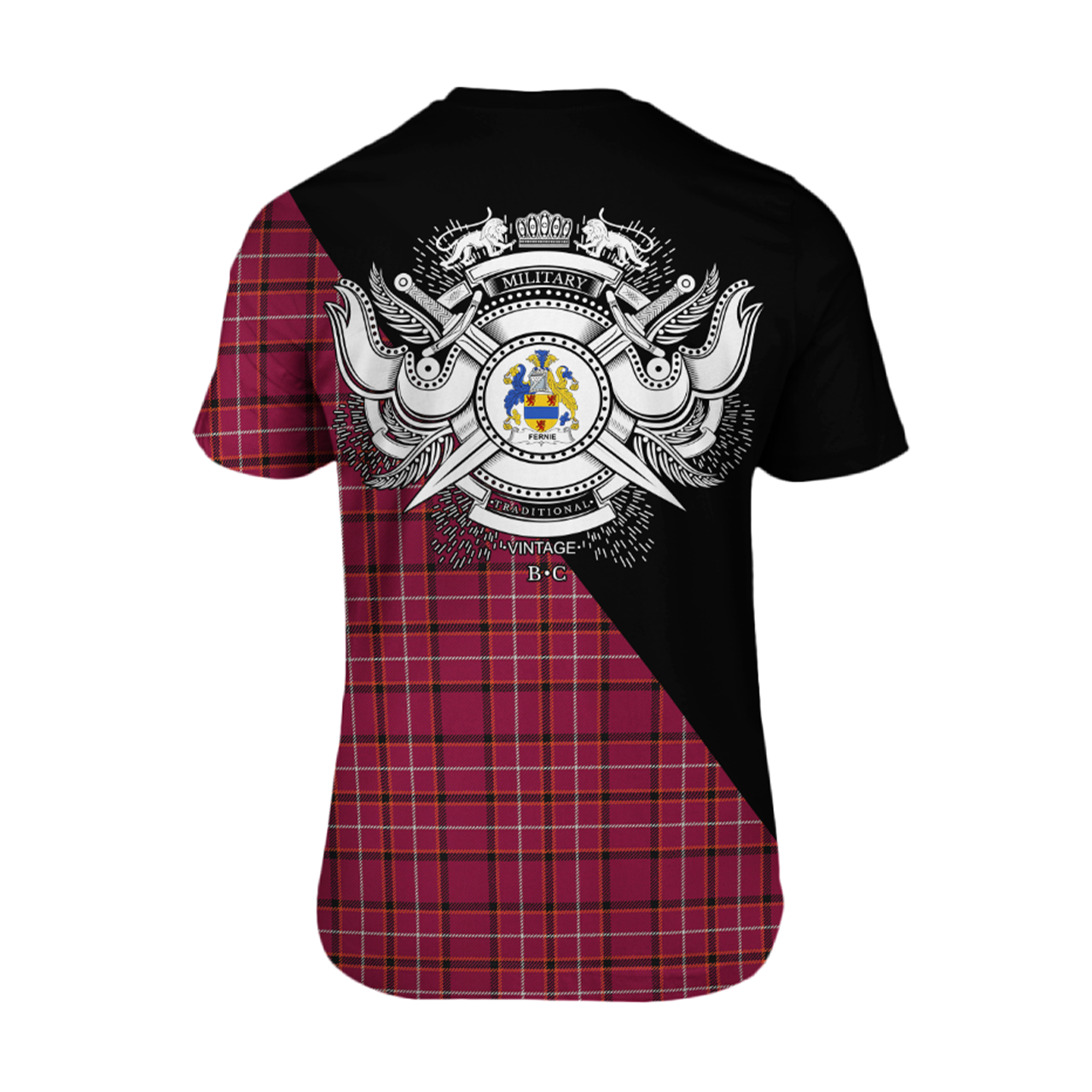 Fernie Tartan - Military T-Shirt