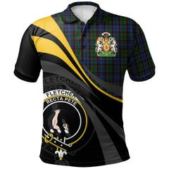 Fletcher Tartan Polo Shirt - Royal Coat Of Arms Style