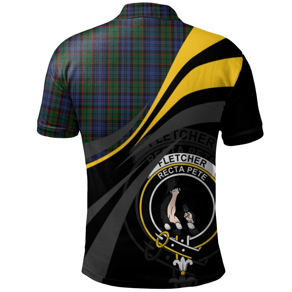 Fletcher Tartan Polo Shirt - Royal Coat Of Arms Style
