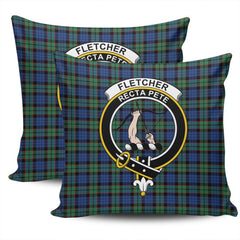 Scottish Fletcher Ancient Tartan Crest Pillow Cover - Tartan Cushion Cover