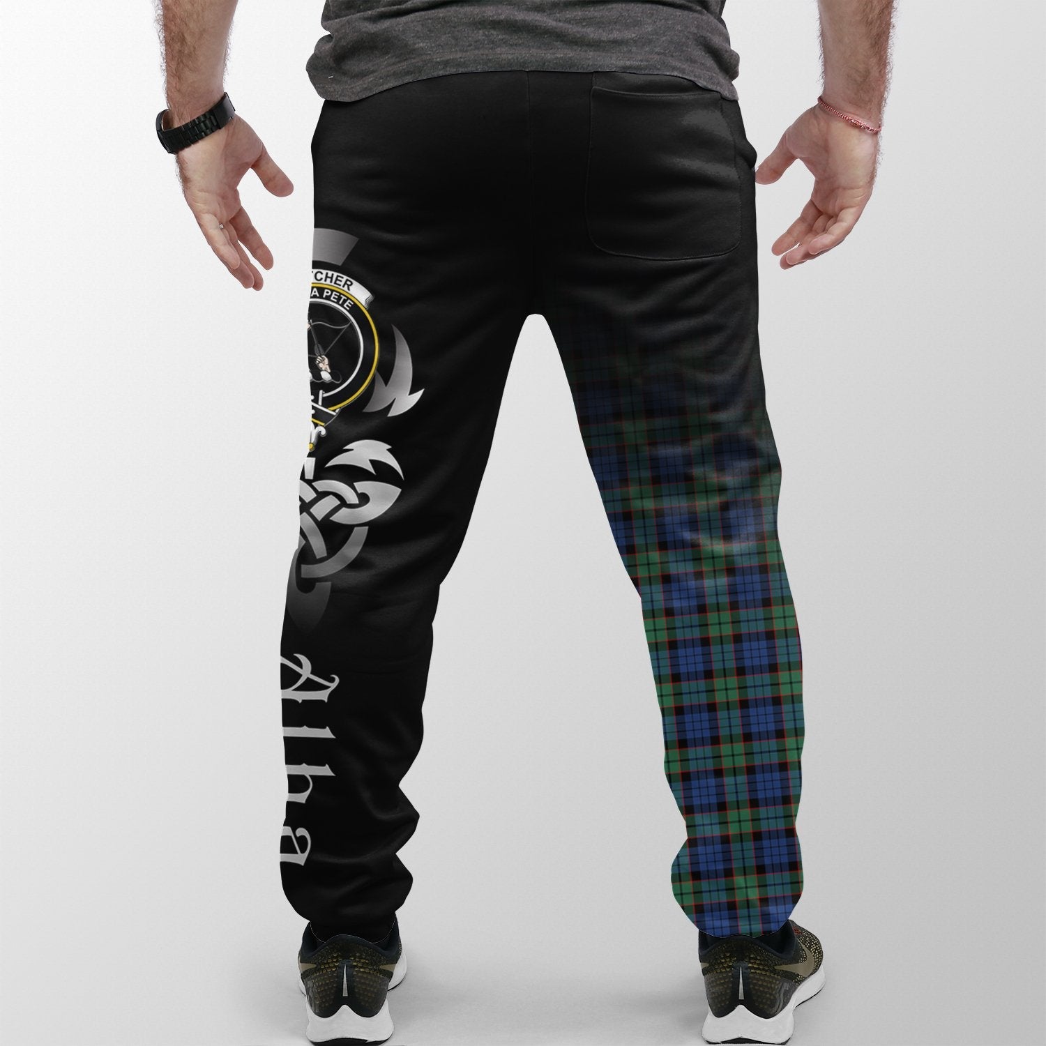 Fletcher Ancient Tartan Crest Jogger Sweatpants - Alba Celtic Style