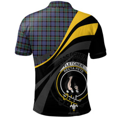Fletcher Modern Tartan Polo Shirt - Royal Coat Of Arms Style