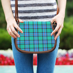 Flower Of Scotland Tartan Saddle Handbags