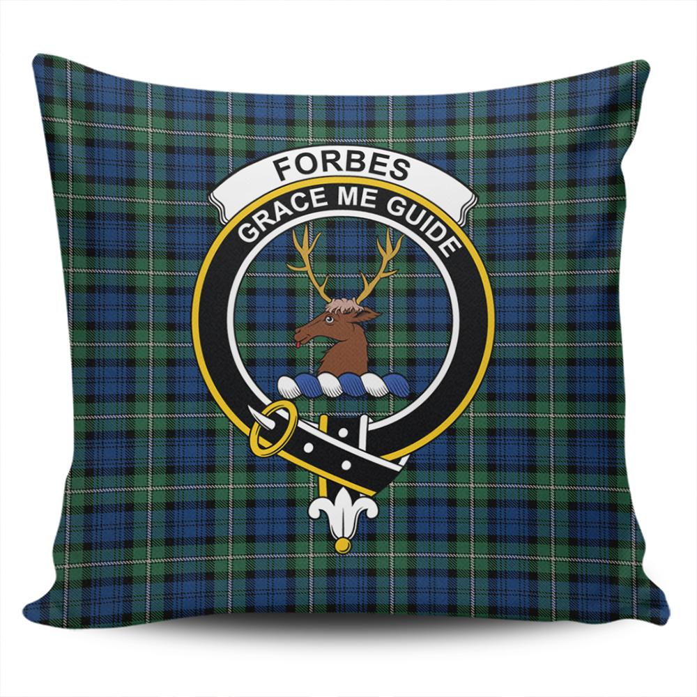 Scottish Forbes Ancient Tartan Crest Pillow Cover - Tartan Cushion Cover