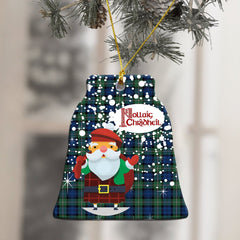 Forbes Ancient Tartan Christmas Ceramic Ornament - Santa Style