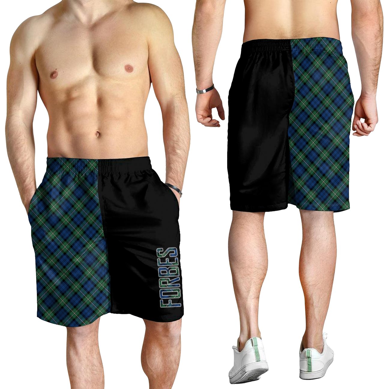 Forbes Ancient Tartan Crest Men's Short - Cross Style