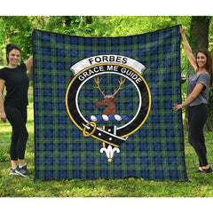 Forbes Ancient Tartan Crest Quilt