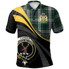 Forbes Dress Tartan Polo Shirt - Royal Coat Of Arms Style