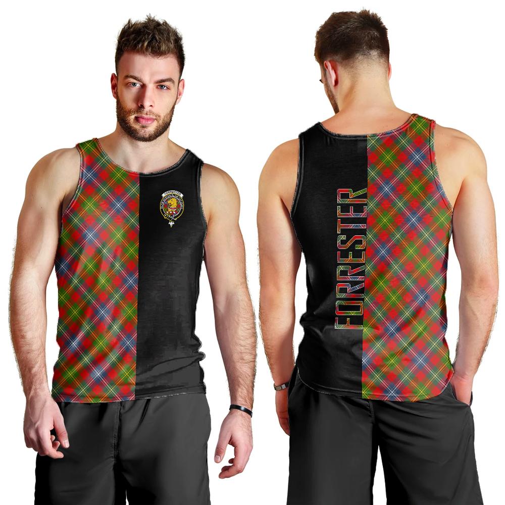 Forrester Tartan Crest Men's Tank Top - Cross Style