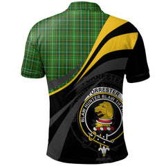 Forrester or Foster Hunting Tartan Polo Shirt - Royal Coat Of Arms Style
