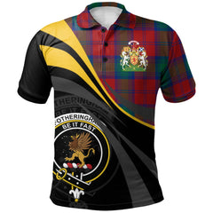 Fotheringham Modern Tartan Polo Shirt - Royal Coat Of Arms Style