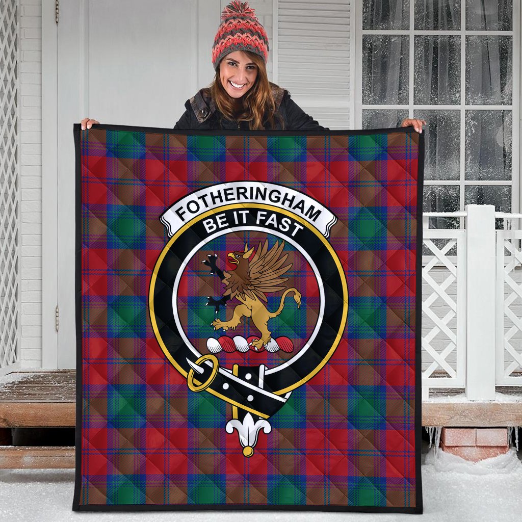 Fotheringham Modern Tartan Crest Quilt