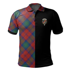 Fotheringham Modern Tartan Polo Shirt Half of Me - Cross Style