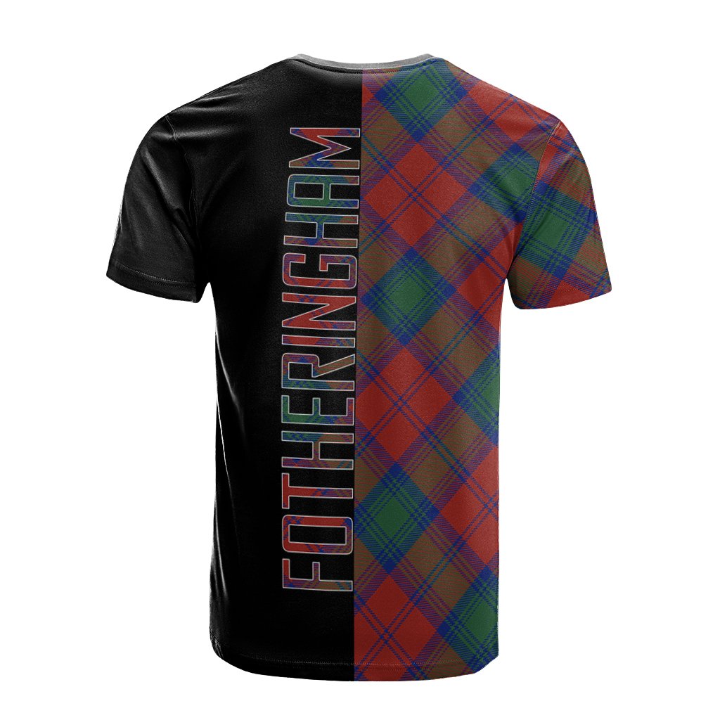 Fotheringham Modern Tartan T-Shirt Half of Me - Cross Style