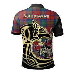 Fotheringham Modern Tartan Polo Shirt Viking Wolf