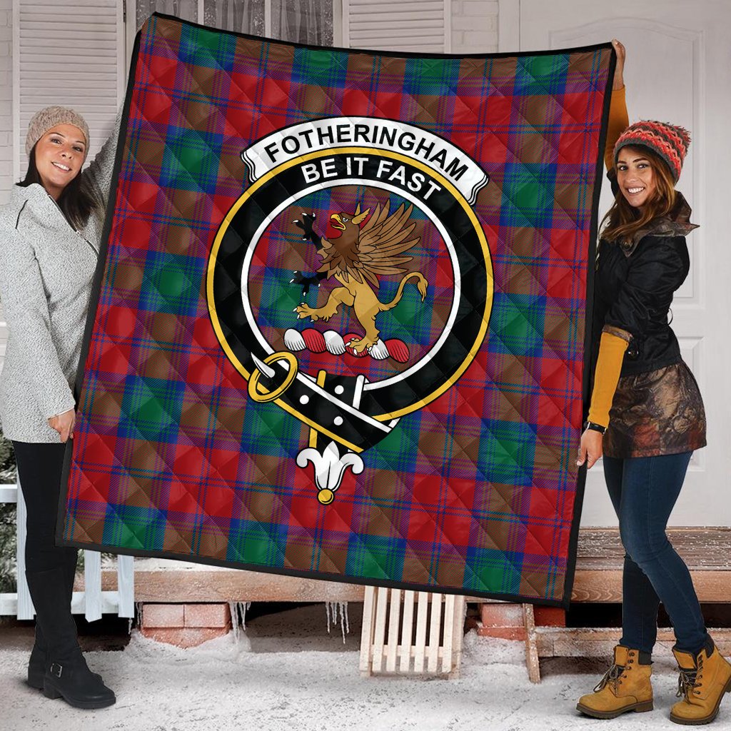 Fotheringham Modern Tartan Crest Quilt