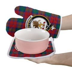 Fotheringham Modern Tartan Crest Oven Mitt And Pot Holder (2 Oven Mitts + 1 Pot Holder)