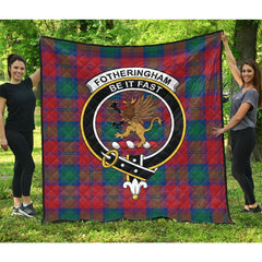 Fotheringham Modern Tartan Crest Quilt