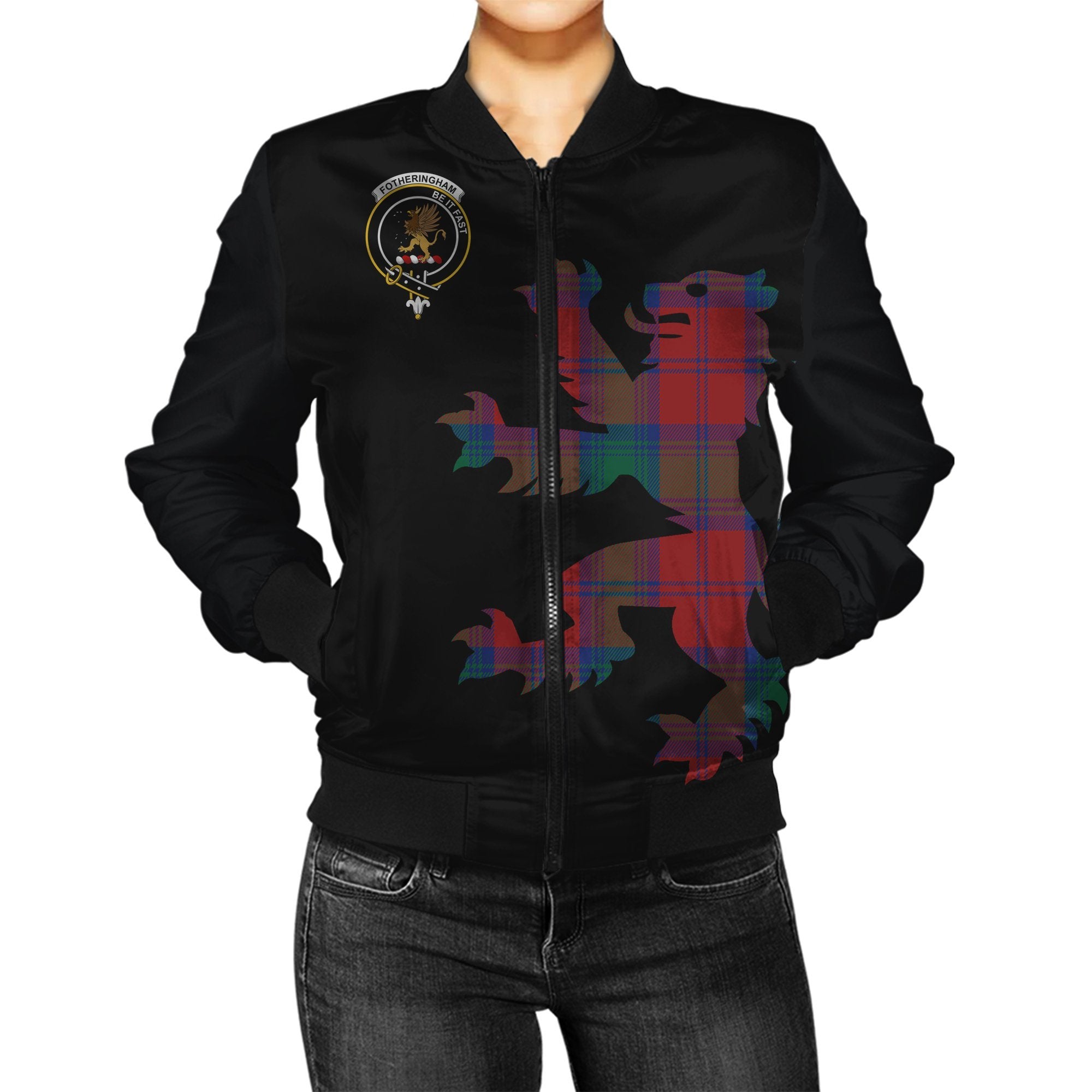 Fotheringham Tartan Bomber Jacket Lion & Thistle