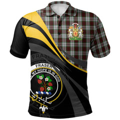Fraser Dress Tartan Polo Shirt - Royal Coat Of Arms Style
