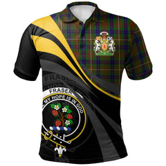 Fraser Hunting 01 Tartan Polo Shirt - Royal Coat Of Arms Style
