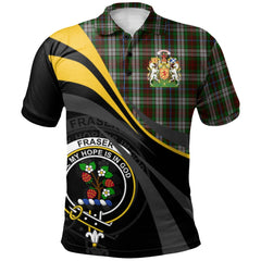 Fraser Hunting Dress Tartan Polo Shirt - Royal Coat Of Arms Style