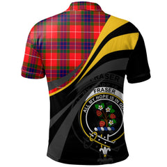 Fraser Modern Tartan Polo Shirt - Royal Coat Of Arms Style