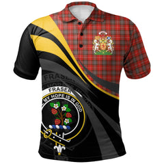 Fraser Weathered Tartan Polo Shirt - Royal Coat Of Arms Style