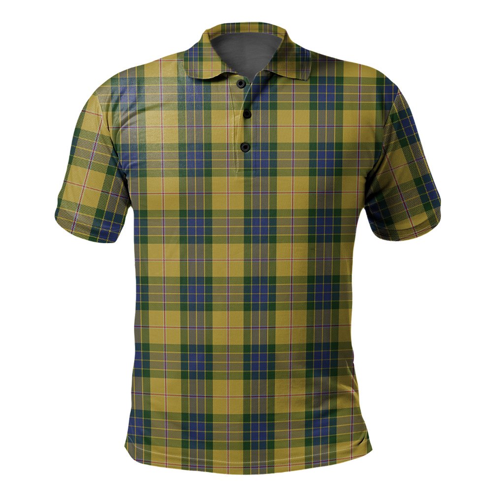 Fraser Yellow Tartan Polo Shirt