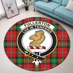 Fullerton Tartan Crest Round Rug