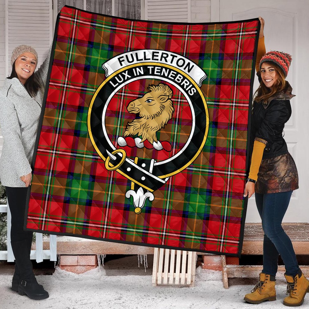 Fullerton Tartan Crest Quilt