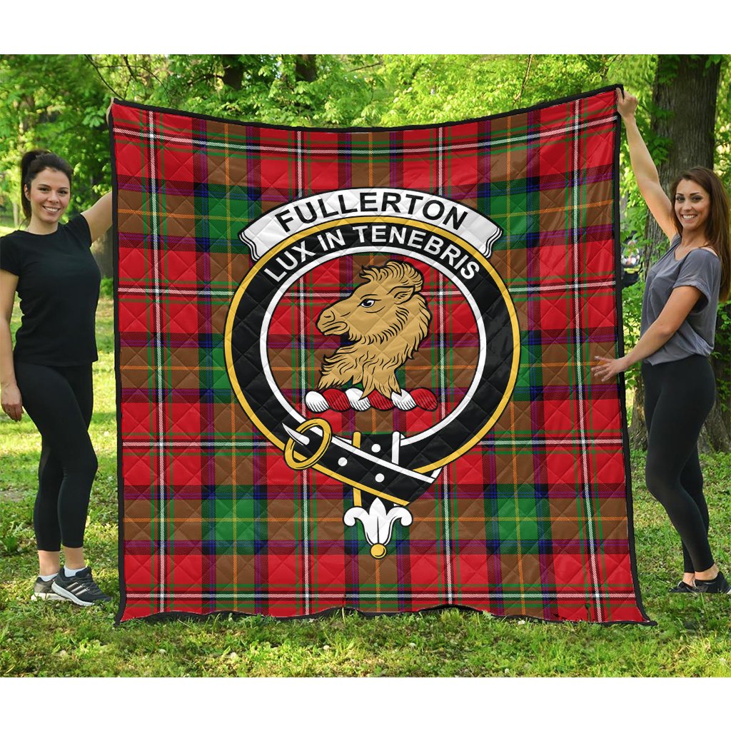 Fullerton Tartan Crest Quilt