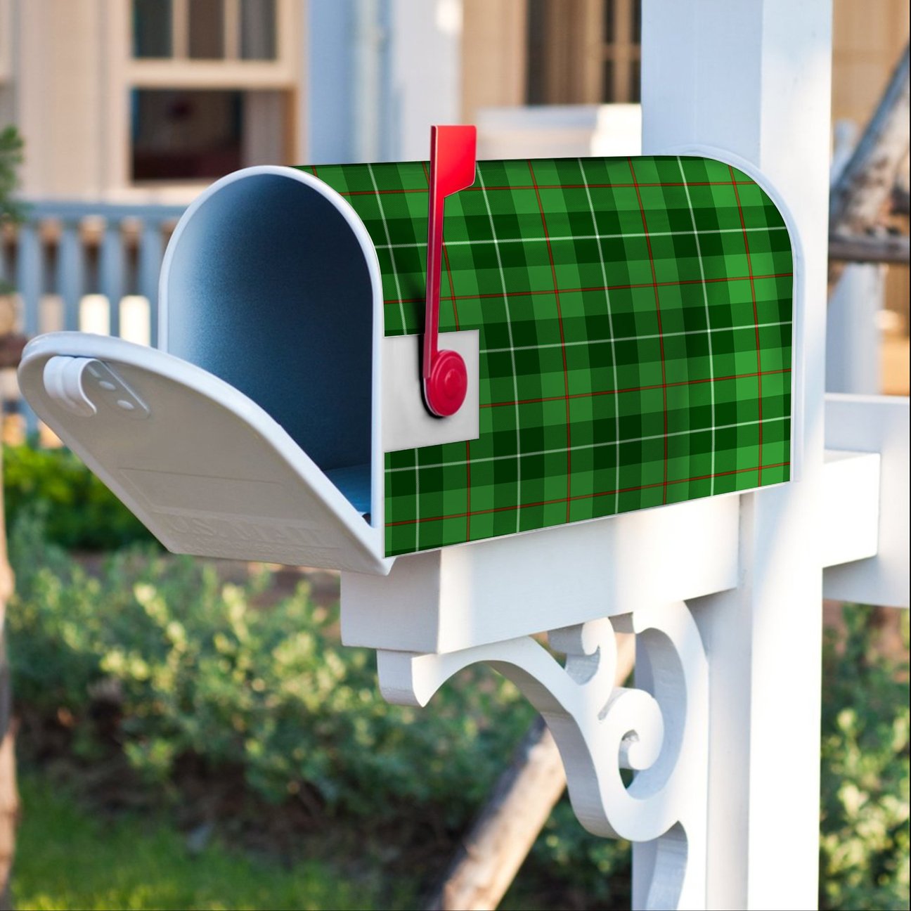 Galloway District Tartan Crest Mailbox