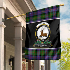 Blair Dress Tartan Crest Garden Flag - Welcome Style