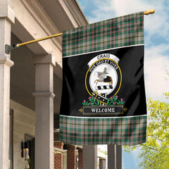 Craig Ancient Tartan Crest Garden Flag - Welcome Style