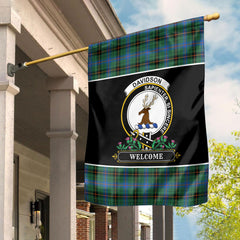 Davidson Ancient Tartan Crest Garden Flag - Welcome Style