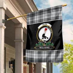 Glen Tartan Crest Garden Flag - Welcome Style