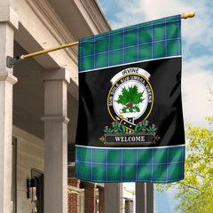 Irvine Ancient Tartan Crest Garden Flag - Welcome Style