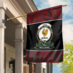 Lyall Tartan Crest Garden Flag - Welcome Style